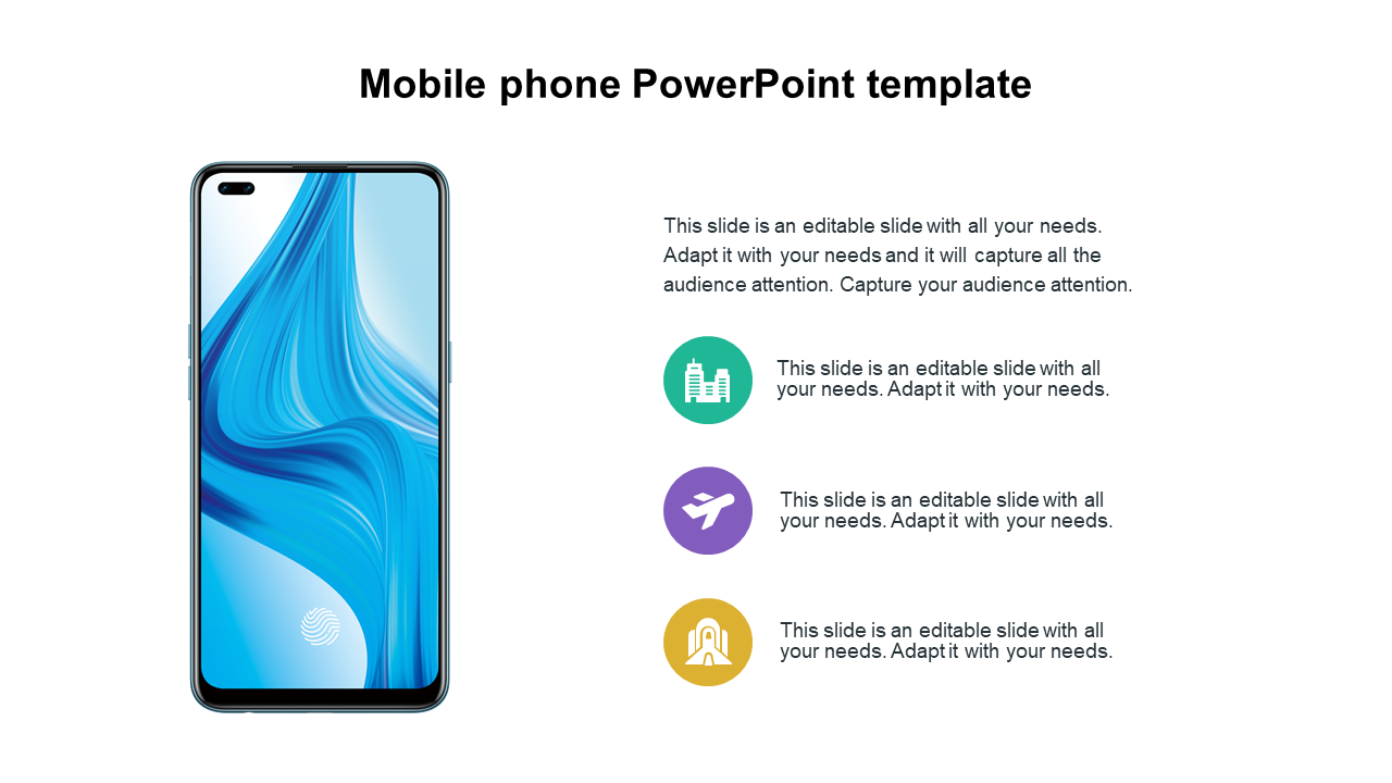 Mobile phone PowerPoint template 